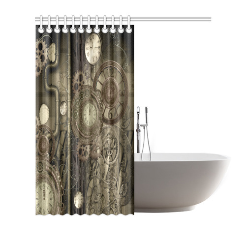 Awesome steampunk design Shower Curtain 66"x72"