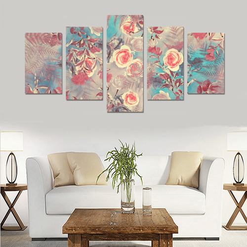 flowers 8 Canvas Print Sets C (No Frame)