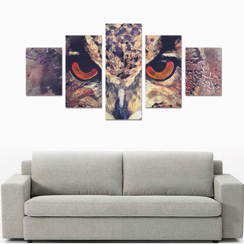 owl Canvas Print Sets B (No Frame)