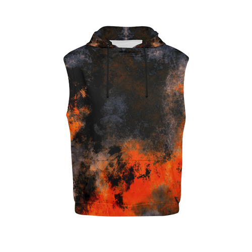 abstraction colors All Over Print Sleeveless Hoodie for Women (Model H15)