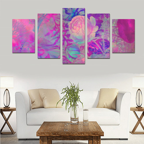 flora 6 Canvas Print Sets D (No Frame)