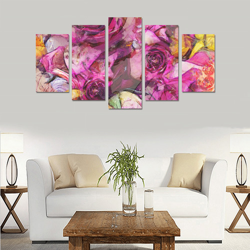 flora 4 Canvas Print Sets A (No Frame)