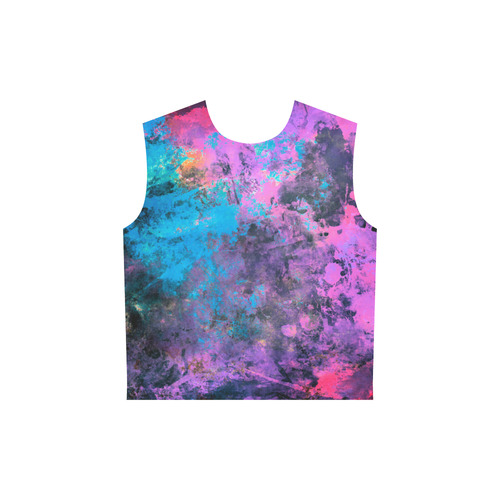 abstraction colors All Over Print Sleeveless Hoodie for Women (Model H15)