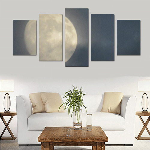 Cloudy Moon Canvas set by Martina Webster Canvas Print Sets D (No Frame)