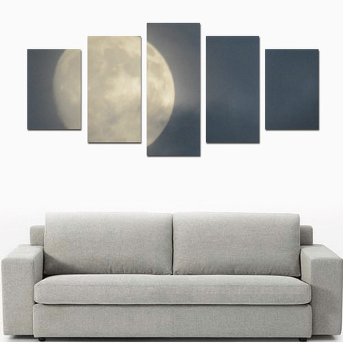 Cloudy Moon Canvas set by Martina Webster Canvas Print Sets D (No Frame)