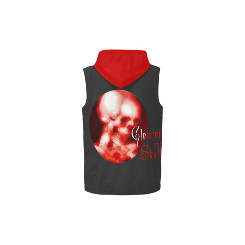 skull sleeveless hoodie