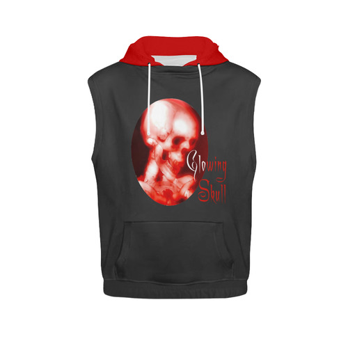 skull sleeveless hoodie