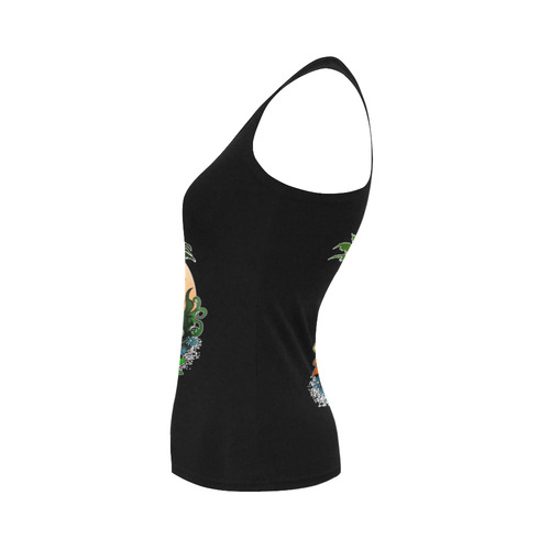 Flamingo Women's Shoulder-Free Tank Top (Model T35)