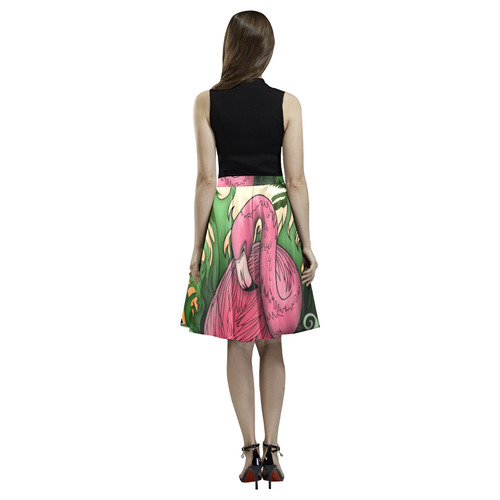 Flamingo Melete Pleated Midi Skirt (Model D15)