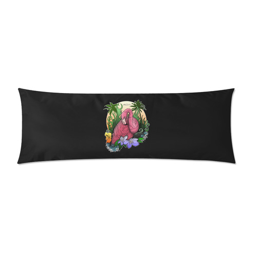 Flamingo Custom Zippered Pillow Case 21"x60"(Two Sides)