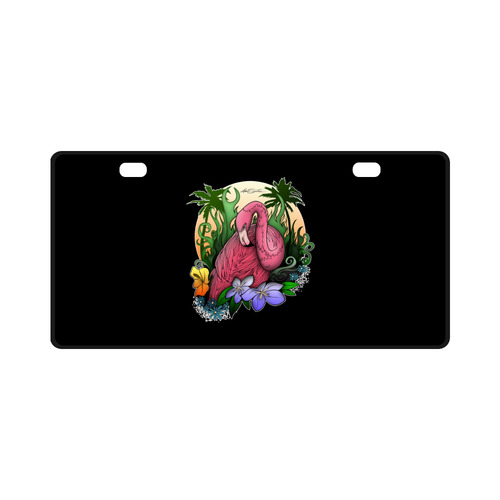 Flamingo License Plate