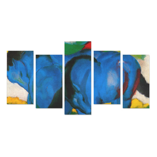 The Little Blue Horses by Franz Marc Canvas Print Sets E (No Frame)