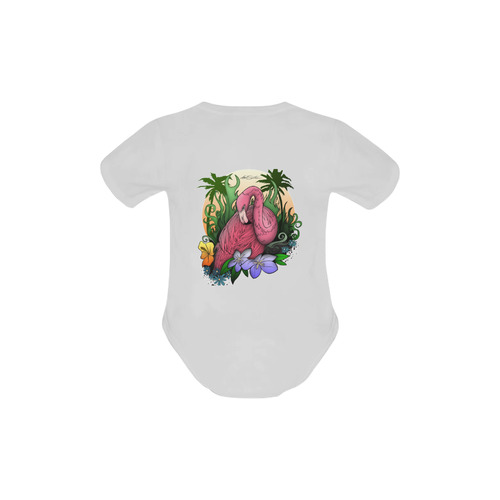 Flamingo Baby Powder Organic Short Sleeve One Piece (Model T28)