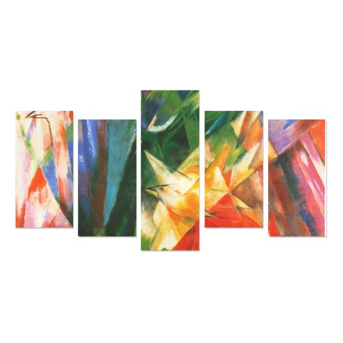 Birds by Franz Marc Canvas Print Sets E (No Frame)