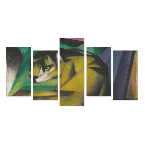 The Tiger by Franz Marc Canvas Print Sets E (No Frame)