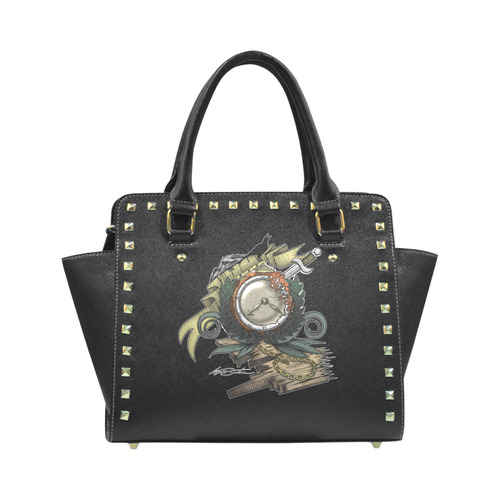 End Of Time Rivet Shoulder Handbag (Model 1645)