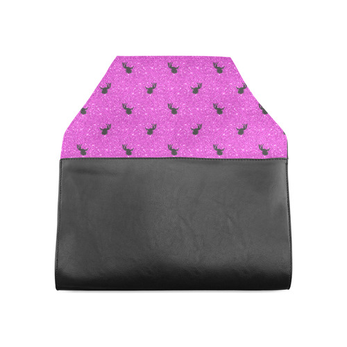 unicorn pattern pink by JamColors Clutch Bag (Model 1630)