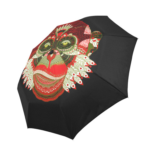 Monkey Sugar Skull Auto-Foldable Umbrella (Model U04)