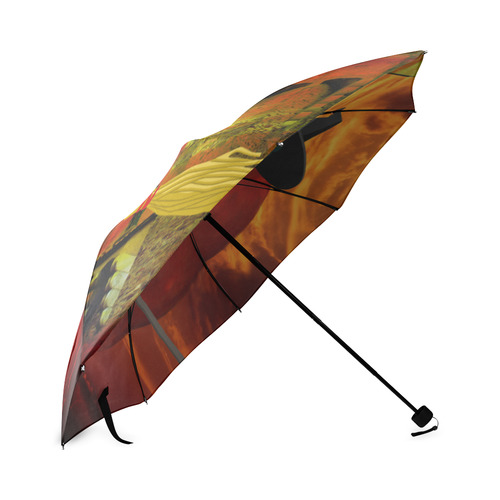 Witch and Red Moon Foldable Umbrella (Model U01)