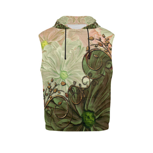 Wonderful vintage design All Over Print Sleeveless Hoodie for Women (Model H15)