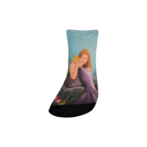 Mermaid Under The Sea Quarter Socks