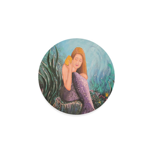 Mermaid Under The Sea Round Coaster