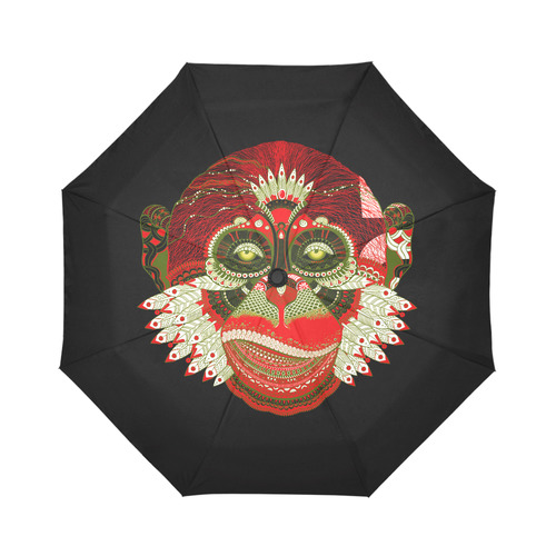 Monkey Sugar Skull Auto-Foldable Umbrella (Model U04)