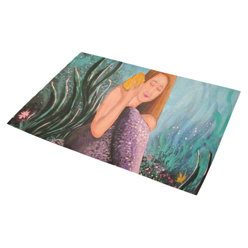 Mermaid Under The Sea Azalea Doormat 30" x 18" (Sponge Material)