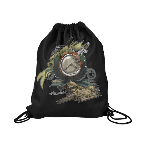 End Of Time Large Drawstring Bag Model 1604 (Twin Sides)  16.5"(W) * 19.3"(H)