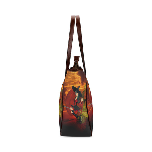 Witch and Red Moon Classic Tote Bag (Model 1644)