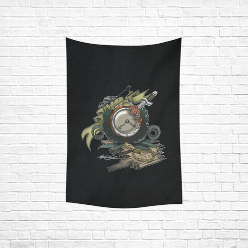 End Of Time Cotton Linen Wall Tapestry 40"x 60"