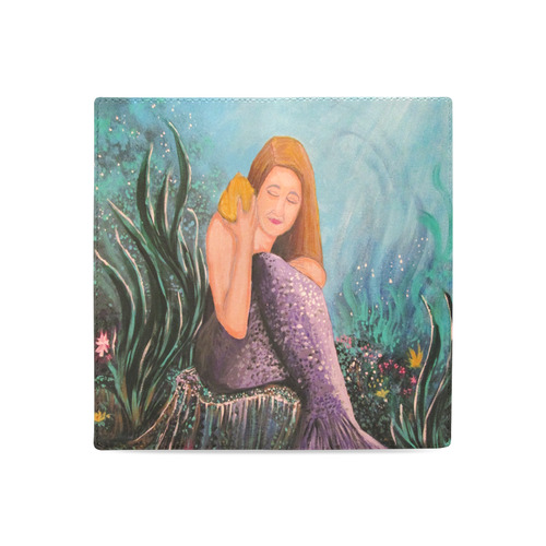 Mermaid Under The Sea Women's Leather Wallet (Model 1611)