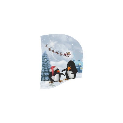 Christmas, funny, cute penguin All Over Print Sleeveless Hoodie for Women (Model H15)