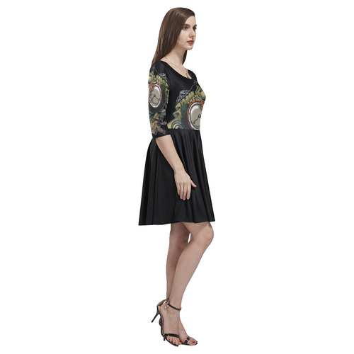 End Of Time Tethys Half-Sleeve Skater Dress(Model D20)