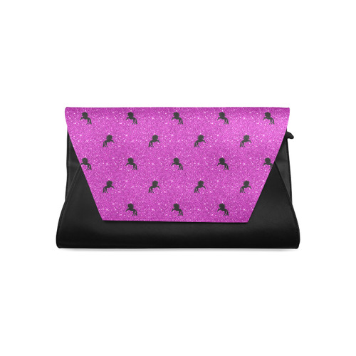 unicorn pattern pink by JamColors Clutch Bag (Model 1630)
