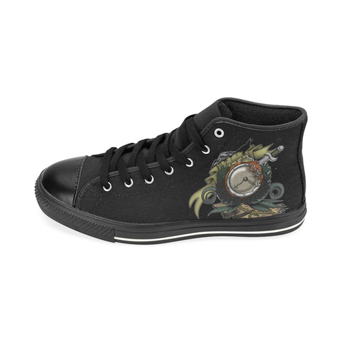 End Of Time High Top Canvas Women's Shoes/Large Size (Model 017)