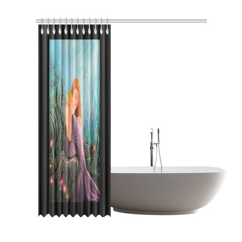 Mermaid Under The Sea Shower Curtain 72"x84"