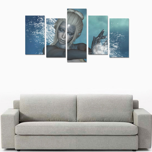 The fairy of water Canvas Print Sets E (No Frame)