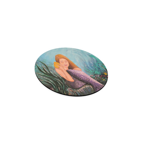 Mermaid Under The Sea Round Coaster