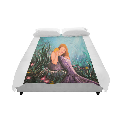 Mermaid Under The Sea Duvet Cover 86"x70" ( All-over-print)