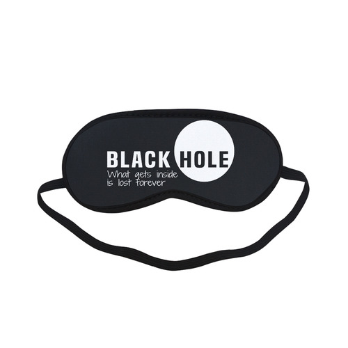 Black Hole What Gets Inside Is Lost Forever White Sleeping Mask