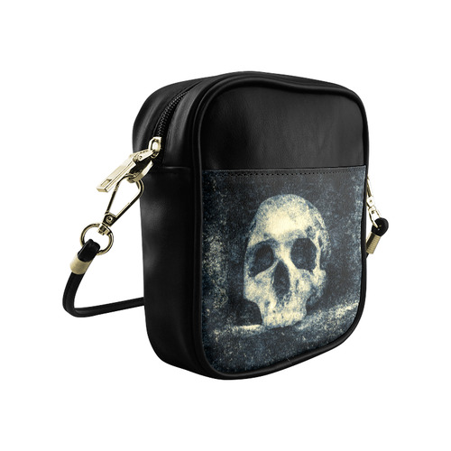 Man Skull In A Savage Temple Halloween Horror Sling Bag (Model 1627)