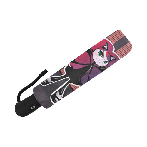 Cute lil' Vampire - Pink Auto-Foldable Umbrella (Model U04)