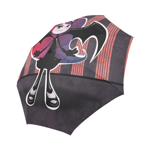 Cute lil' Vampire - Pink Auto-Foldable Umbrella (Model U04)