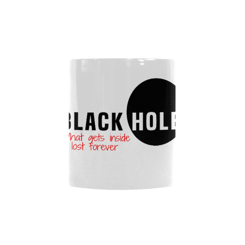 Black Hole - What Gets Inside Is Lost Forever Red Custom Morphing Mug