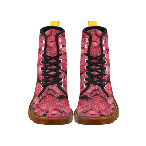 Red Fresh Raspberry Yummy Summer Berries Martin Boots For Women Model 1203H