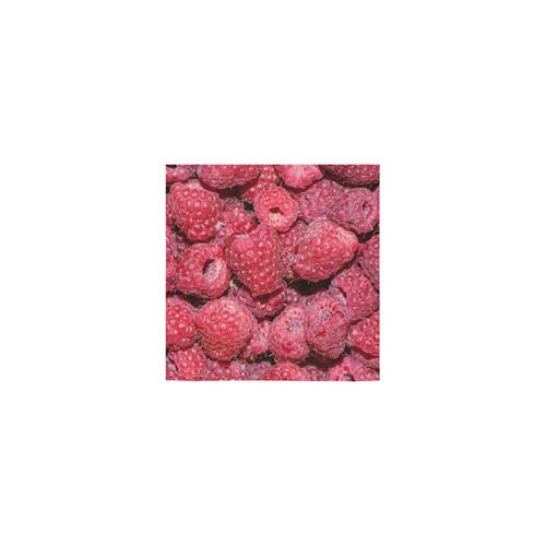 Red Fresh Raspberry Yummy Summer Fruits Square Towel 13“x13”