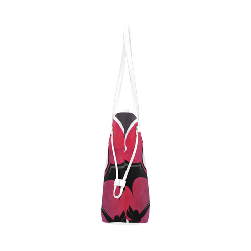 Cute lil' Vampire - Pink Clover Canvas Tote Bag (Model 1661)