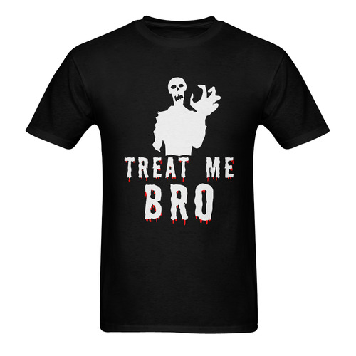 Halloween Zombie Monster Treat Me, Bro Men's T-Shirt in USA Size (Two Sides Printing)