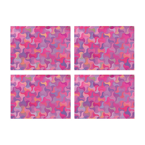 Mosaic Pattern 4 Placemat 14’’ x 19’’ (Four Pieces)